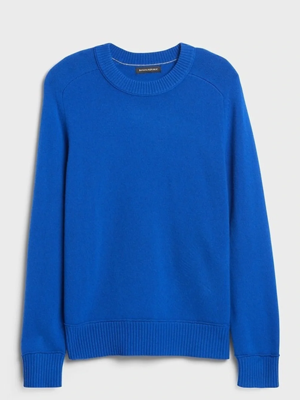 Banana Republic Blue Italian Merino Crewneck Sweater